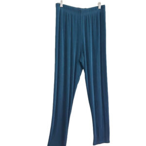 2/$35 Sale Marallis Traveller Knit Pullon Stretch Elastic Waist Aqua Blue Si…